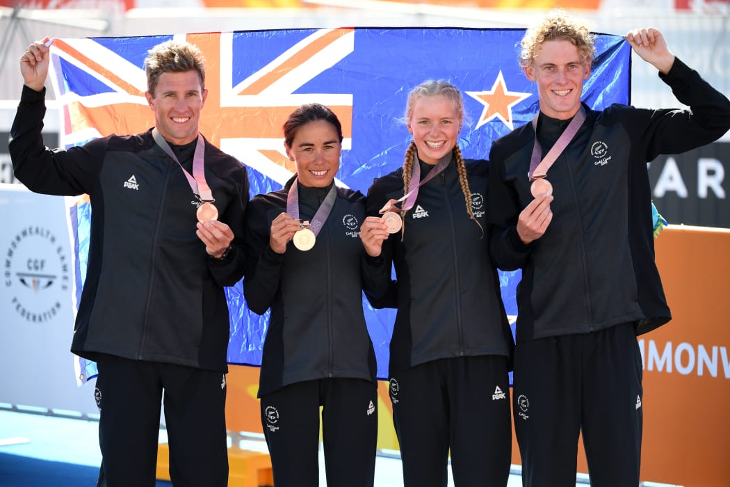 Ryan Sissons, Andrea Hewitt, Nicole Van Der Kaay and Tayler Reid