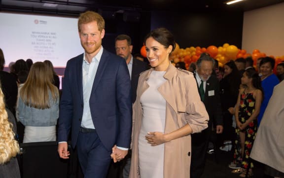 Prince Harry and Meghan have joined Prime Minister Jacinda Ardern on a visit to Pillars in Manukau City, a charity operating across New Zealand that supports children who have a parent in prison by providing special mentoring schemes.
