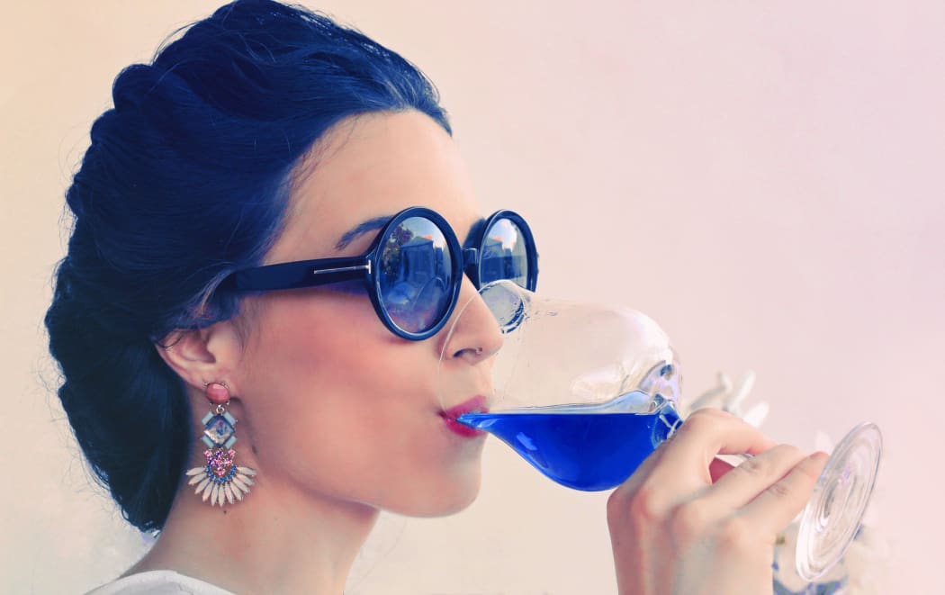 Blue wine