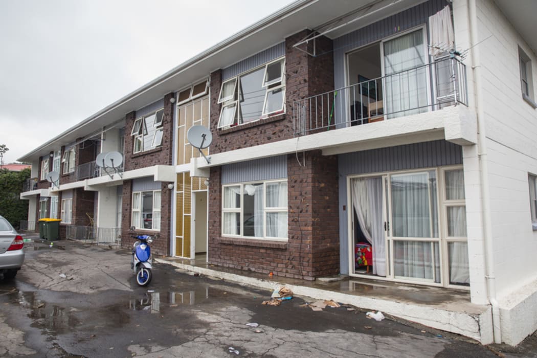 Damage to flats on Great North Rd
