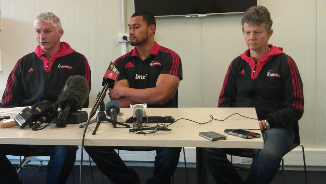 Todd Blackadder, Robbie Fruean and Dr Deborah Robinson.