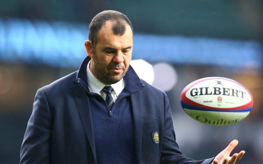 London, UK, 24 November, 2018
Australia's Coach Michael Cheika
during Test between England  and Australia at Twickenham stadium , London, England on 24 Nov 2018.
