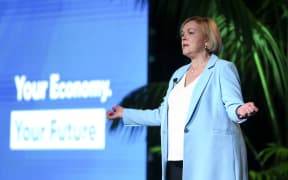 National Party Leader Judith Collins delivers a speech during the Virtual National Party 2020 Campaign Launch at Avalon Studios on September 20, 2020 in Wellington, New Zealand.