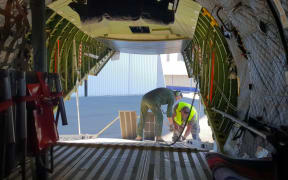 French military transport plane in New Caledonia