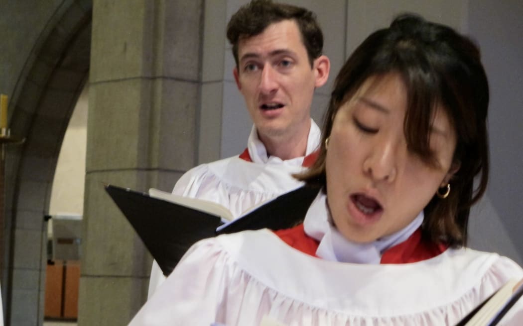 Members of the cathedral choir