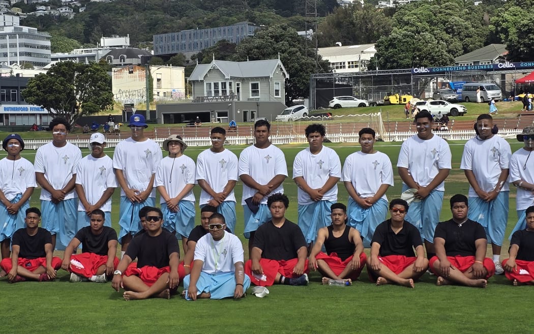 Naenae college (sitting down)  and St Patrick's Silverstream