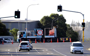 James Fletcher Drive was closed as a scrap yard fire emitted toxic smoke over the area.