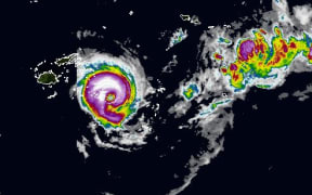 Satellite image of Cyclone Ula. Jan 3.