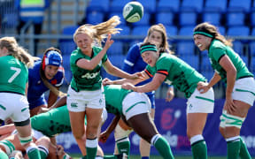 Ireland playing France in the 2021 Women's Six Nations Championship