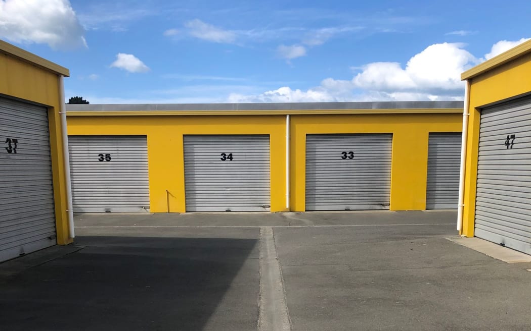 The storage facility that houses Melted Ice Cream's practice space