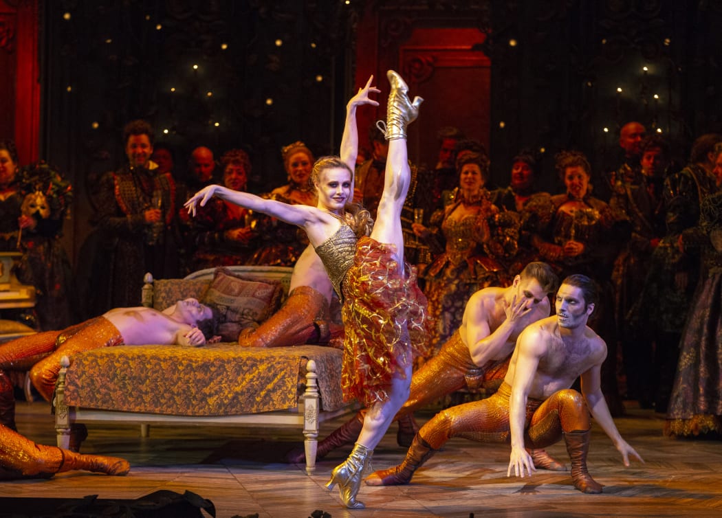A scene from La Traviata at The Met