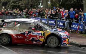 Sebastian Loeb on his way to winning Rally New Zealand in 2012