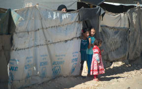 Refugees at a UNHCR camp in Zaatari, Jordan, on 22 September 2015.