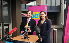 ACT leader David Seymour and deputy Brook Van Velden.