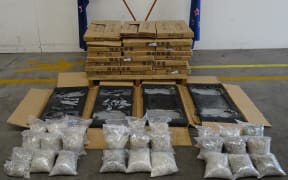 Methamphetamine seized by police.