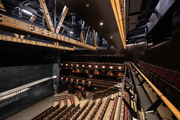 Inside the new Court Theatre in Christchurch.