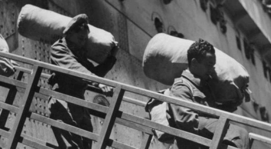 Members of the 28th Māori Battalion return home in 1946