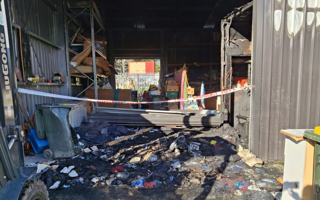 The Anamata Shop, a recycling centre on Aotea/Great Barrier Island, was damaged by fire last December, destroying most of the shop's content.