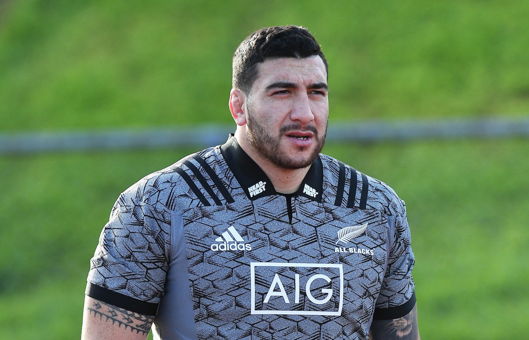 Jeffery Toomaga-Allen at an All Blacks training session, Mt Smart Stadium, Auckland, June 2018.
