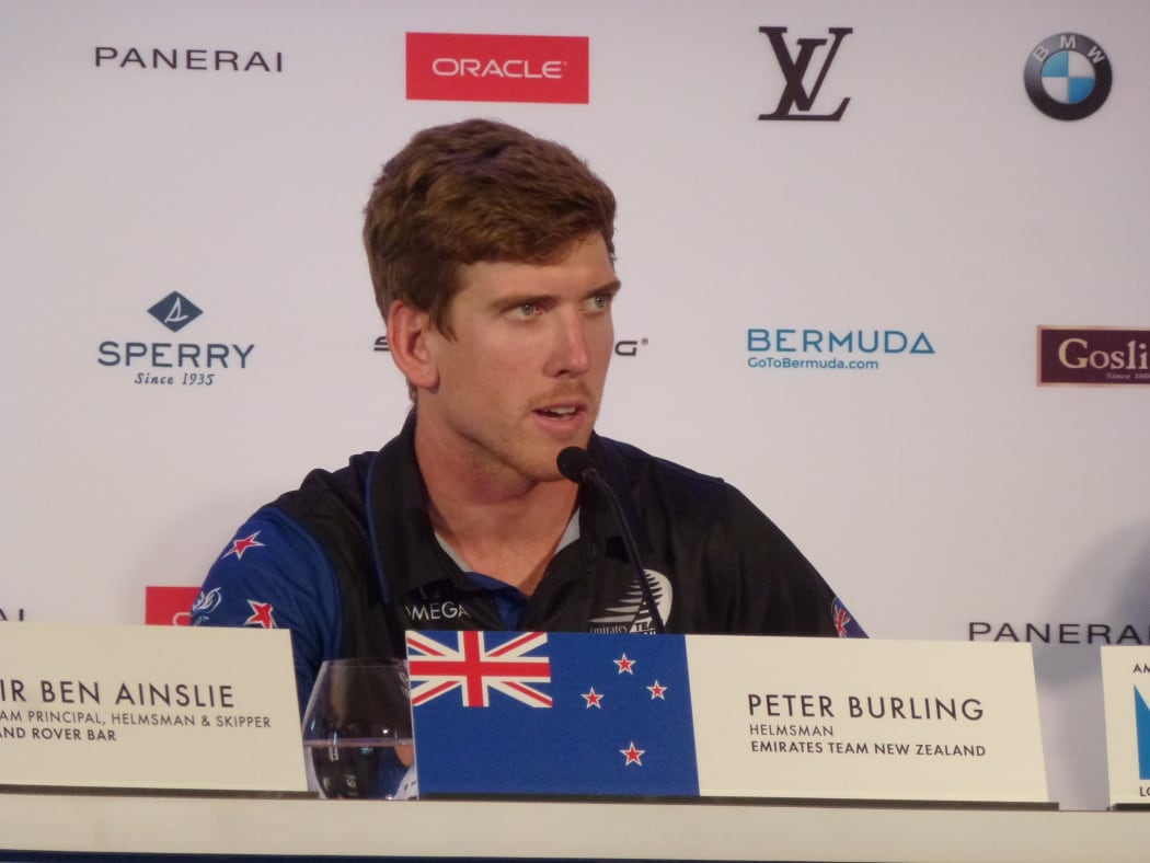 Team New Zealand helmsman Peter Burling