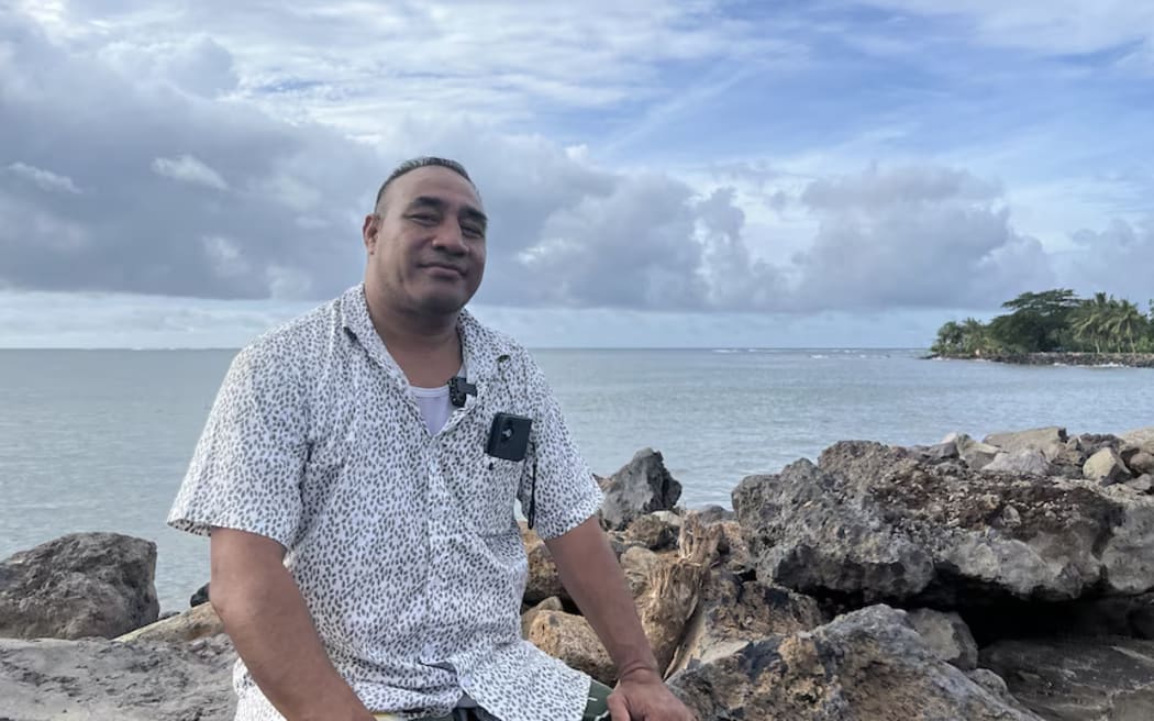 Leota Vaimauga says Lauli'i's old seawall no longer protects the village. (ABC News: Adel Fruean)