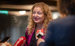 Rachel Brooking speaks to media after being sworn in as a minister
