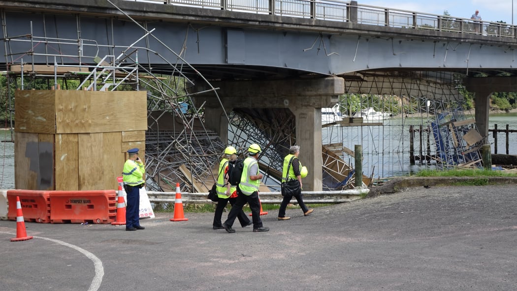 WorkSafe New Zealand has arrived at Panmure Bridge.