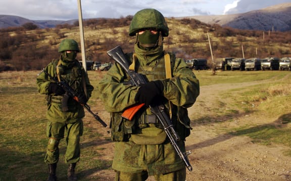 Russian forces effectively control Crimea.