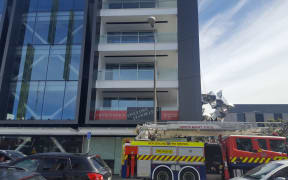 The building where the man was electrocuted.