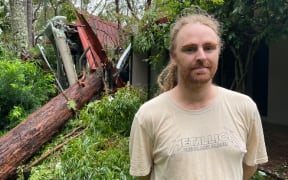 Daniel Spindler and his family had a lucky escape. (ABC News: Mackenzie Colahan)