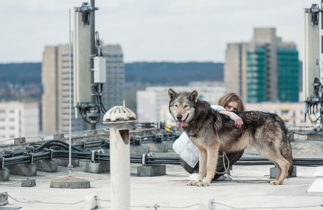 Lilith Stangenberg as Ania (with Ania’s new friend) in Nicolette Krebitz’s Wild