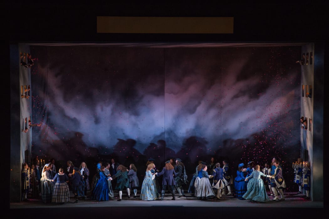 A scene from Lucia di Lammermoor at Chicago Lyric Opera