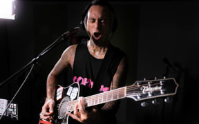 Tiki Taane performing on NZ Live
