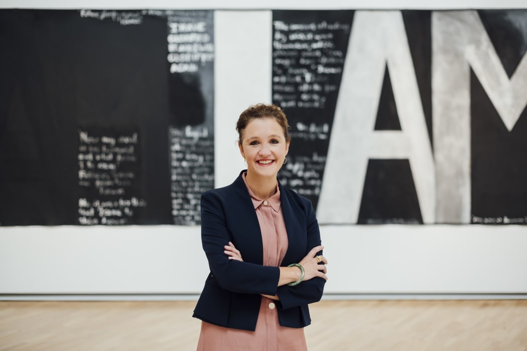 Portrait of Kirsten Paisley at the National Gallery of Australia.