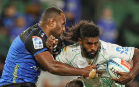 Action from the Fijian Drua-Western Force game