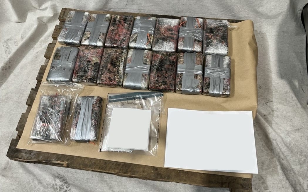 Thirty-three kilograms of cocaine were seized at the Port of Tauranga.