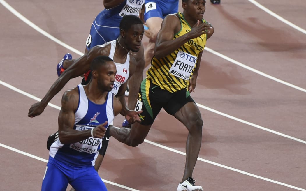 Samoa's Jeremy Dodson in action in Beijing.