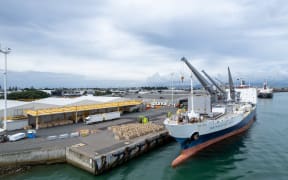 The first shipment of Kiwifruit giant Zespri from the 2023 harvest has just departed the Port of Tauranga, bound for Japan. 
Photo by Jamie Troughton/Dscribe Media Services