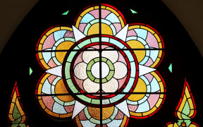 Stained glass at St Patrick's Cathedral