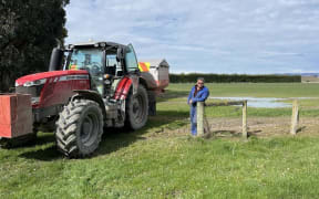 Arable farmer Chris Dillon is frustrated he can't plant crops due to the soggy conditions.
