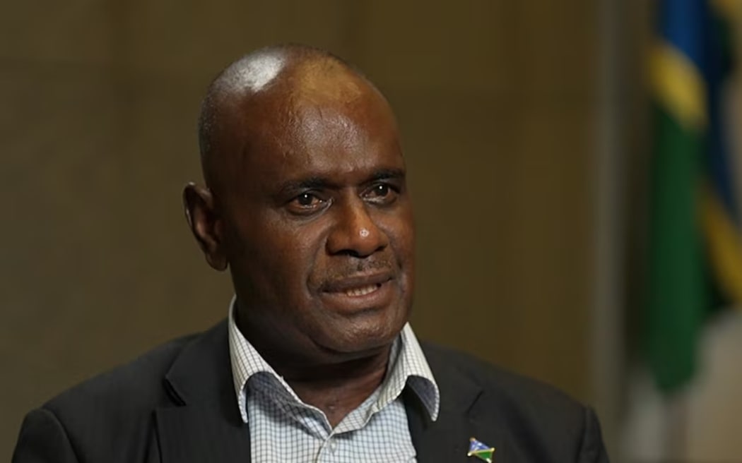 Jeremiah Manele speaking to ABC. (ABC News)