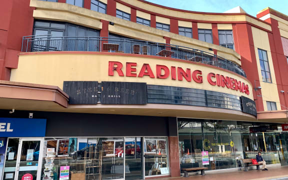 The Reading Cinemas building on Courtenay Place in Wellington in April 2020, when it had already been closed for about a year after being deemed earthquake prone.