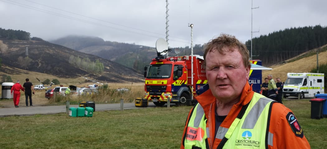 Richard McNamara Rural Fire officer Port Hills fire Christchurch. February 19 2017.