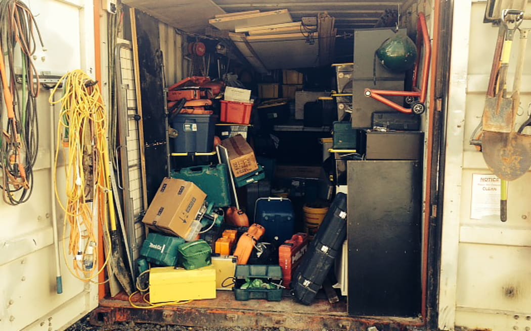 12 shipping containers were found at the address.
