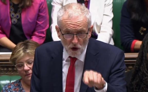 Labour Party leader Jeremy Corbyn replies to Prime Minister Boris Johnson's call for an early general election.