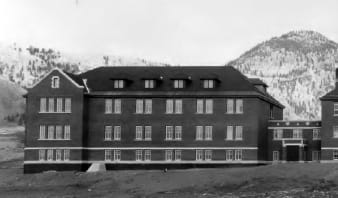 Kamloops Indian Residential School in British Columbia, circa 1930. It closed in 1978.