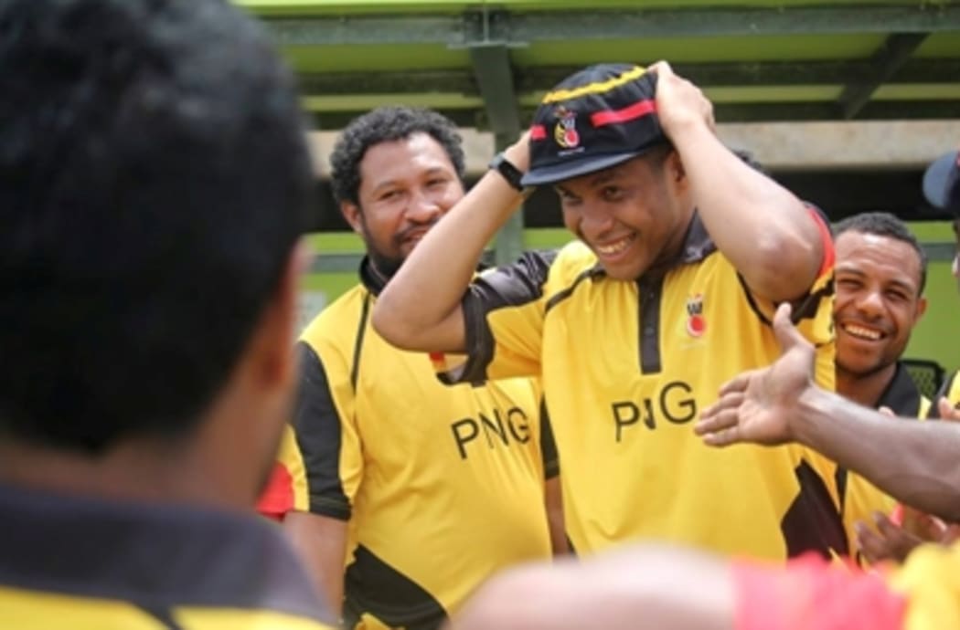 PNG bowler Noisana Pokana.