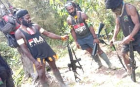 West Papua Liberation Army fighters in Intan Jaya