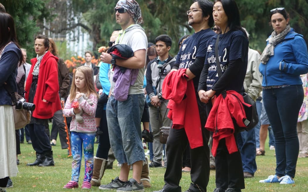 The earthquake commemorative service