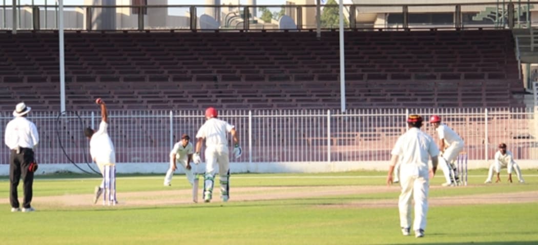 Two wickets reduced Hong Kong to 50 for 2 at stumps.